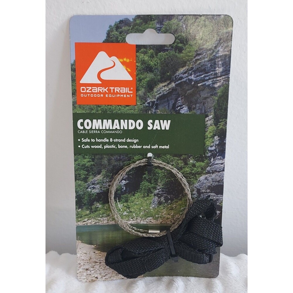 Ozark Trail Commando Saw Camping Blade New Survival Gear Twisted Wire Hacksaw